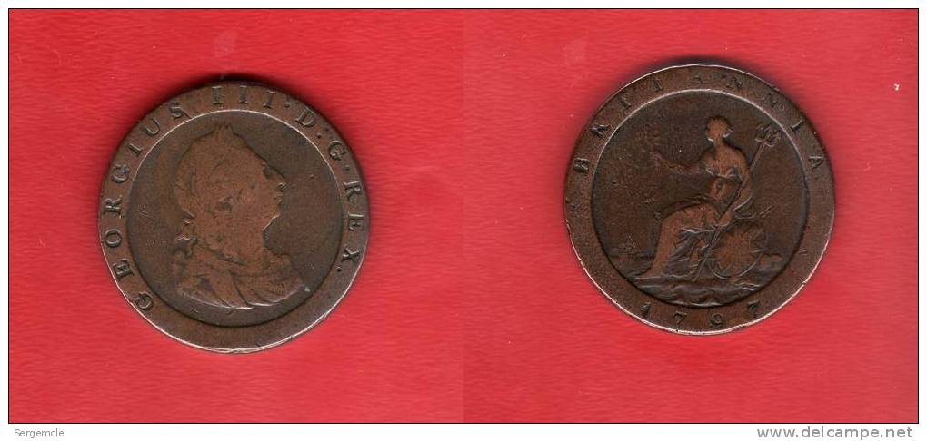 Intéressante Pièce De 2 Pence 1797 - D. 2 Pence