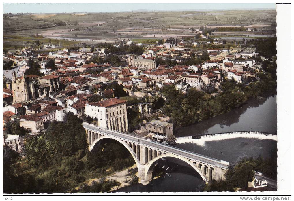 Vue Générale Aérienne. Le Pont Sur Le Tarn - Lescure