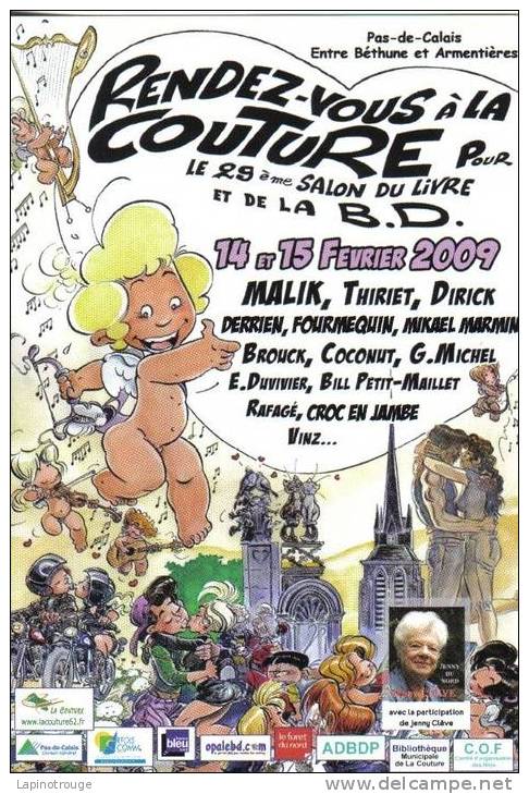 Carte Postale MALIK Festival BD La Couture 2009 (Cupidon...) - Postcards