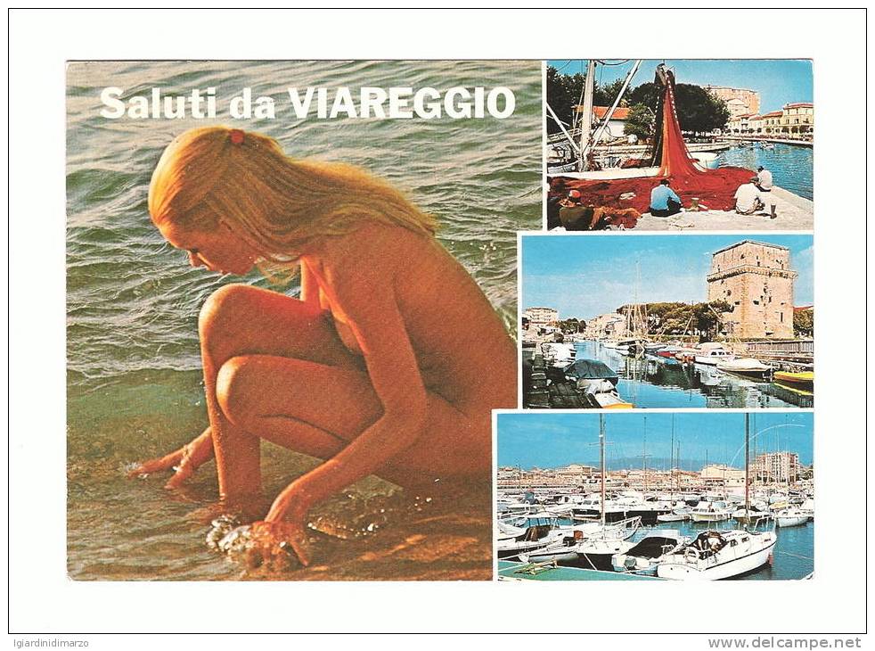 VIAREGGIO (LU) - 1986 - 3 Vedute Panoramiche E PIN-UP - Viaggiata - In Buone Condizioni - DC2448. - Viareggio