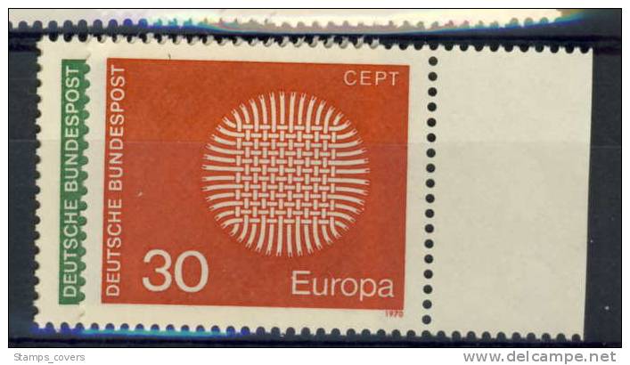 BUND MNH** MICHEL620/21 EUROPA 1970 - 1970