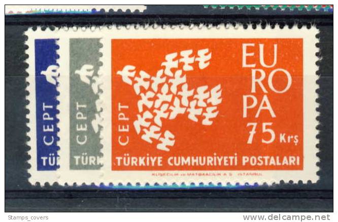 TURKEY MNH** MICHEL 1820/22 EUROPA 1961 - 1961