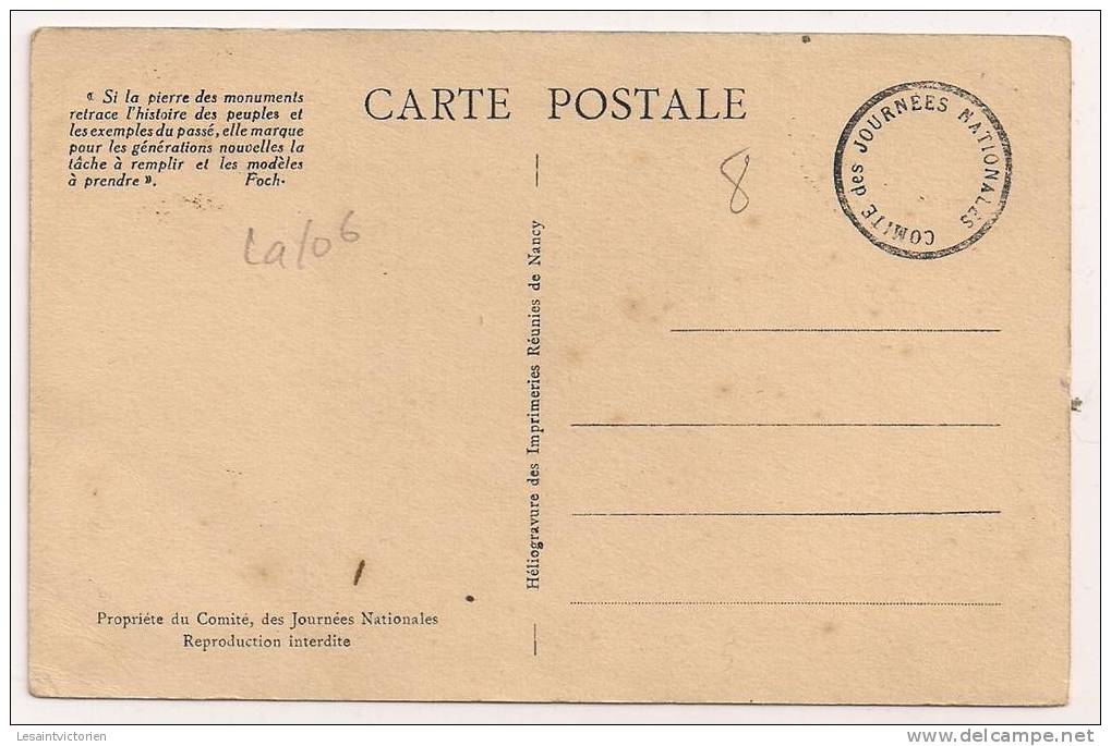 LORETTE DOUAUMONT DORMANS VIEIL ARMAND JOURNEES NATIONALES JUILLET 1929 - Douaumont