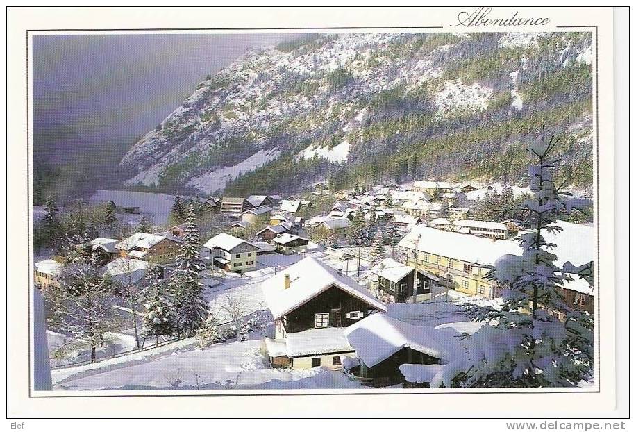 ABONDANCE (Haute-Savoie) : Vue Générale ; Station Des Portes Du Soleil ;TB - Abondance