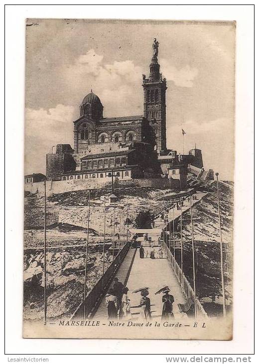 MARSEILLE NOTRE DAME DE LA GARDE ANIMATION N° 2 - Notre-Dame De La Garde, Aufzug Und Marienfigur