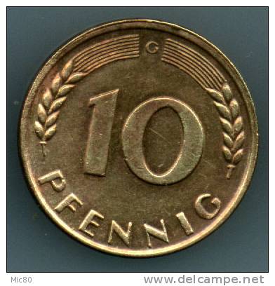 Allemagne 10 Pfennig 1950 G Sup - 10 Pfennig