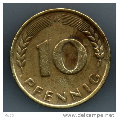 Allemagne 10 Pfennig 1966 G Ttb - 10 Pfennig