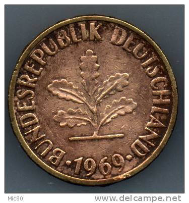 Allemagne 10 Pfennig 1969 J Ttb - 10 Pfennig