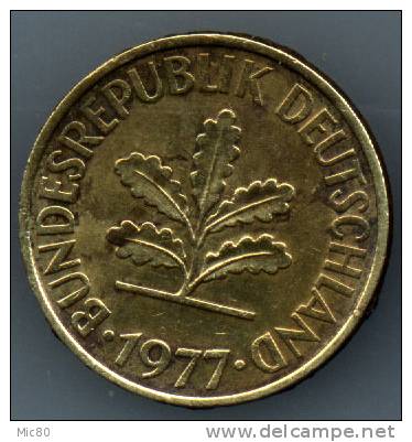 Allemagne 10 Pfennig 1977 F Ttb/sup - 10 Pfennig
