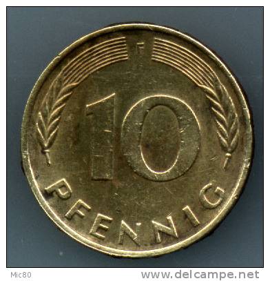 Allemagne 10 Pfennig 1977 F Ttb/sup - 10 Pfennig