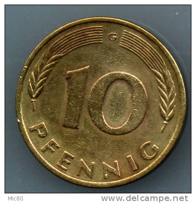 Allemagne 10 Pfennig 1979 G Ttb - 10 Pfennig