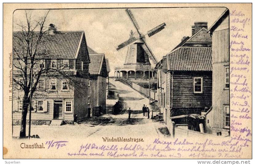 CLAUSTHAL - WINDMÜHLENSTRASSE / RUE Du MOULIN À VENT - CARTE POSTALE VOYAGÉE En 1902 (b-778) - Clausthal-Zellerfeld