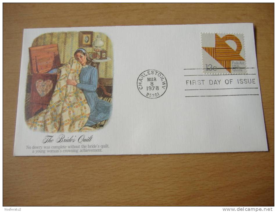USA: FDC Folk Art: The Brides'Quilt  1978 - 1971-1980