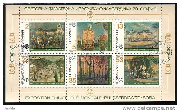 BULGARIA - 1978 - "Philaserdica'79 - Exp.Phil.int. - Paintures De Sofia - Bl Obl. - Used Stamps