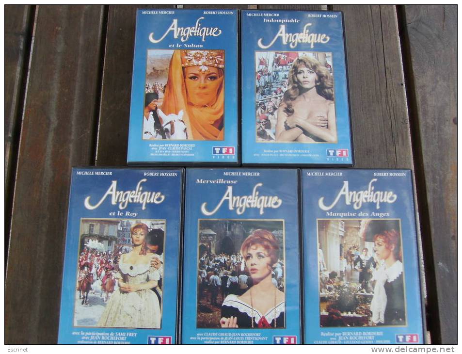 ANGELIQUE Marquise Des Anges - 5 Cassettes  " Serie Complete "  Originale - Konvolute