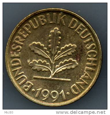 Allemagne 10 Pfennig 1991 A Sup - 10 Pfennig