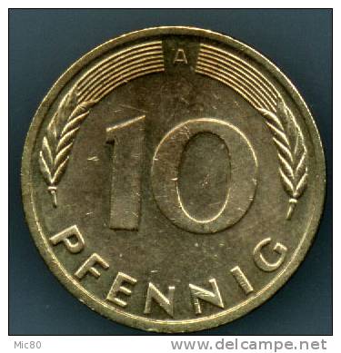 Allemagne 10 Pfennig 1991 A Sup - 10 Pfennig