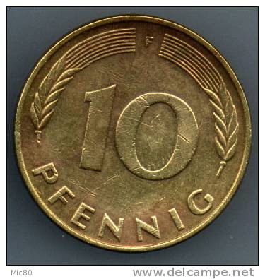 Allemagne 10 Pfennig 1991 F Ttb/sup - 10 Pfennig