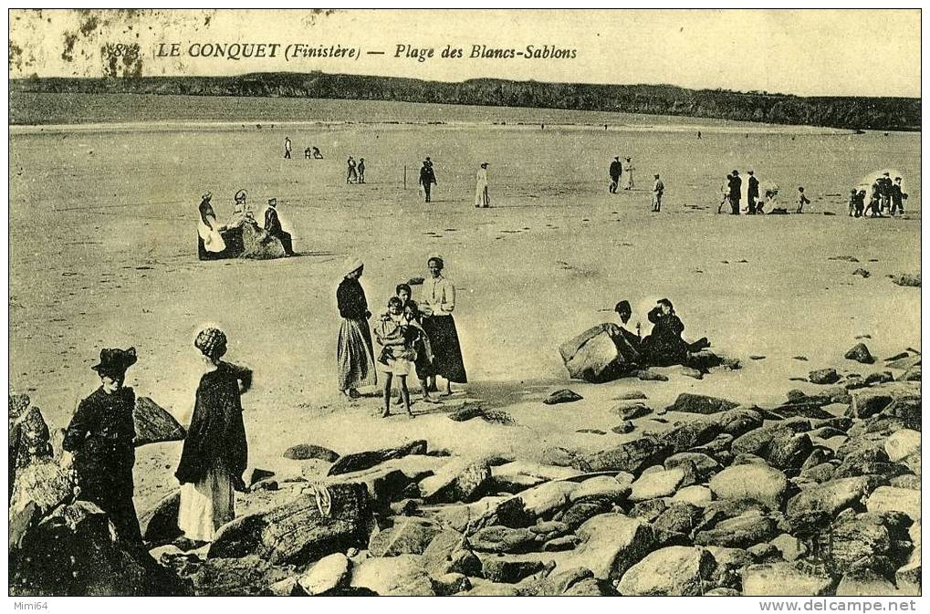 29 .  LE CONQUET . PLAGE DES BLANCS-SABLONS . - Le Conquet