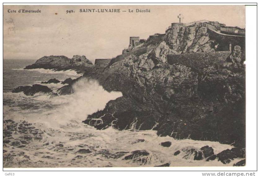 Côte D´Emeraude - Saint-Lunaire - Le Décollé (1910) - Saint-Lunaire