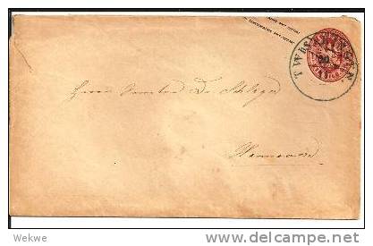 Pre222/   PREUSSEN - Brief Mit TWISTRINGEN, Hannover-Stempel,nach Verwendet Auf Pr.-Ganzsache Bilbao - Postal  Stationery