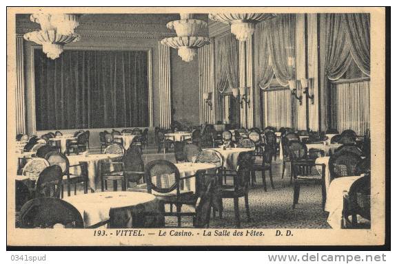 1930  France  88 Vittel  Daguin Sur Carte  Casino Thermes Terme Thermal - Bäderwesen