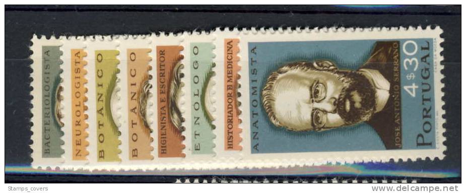 PORTUGAL MNH** MICHEL 1015/22 SAVANTS - Unused Stamps