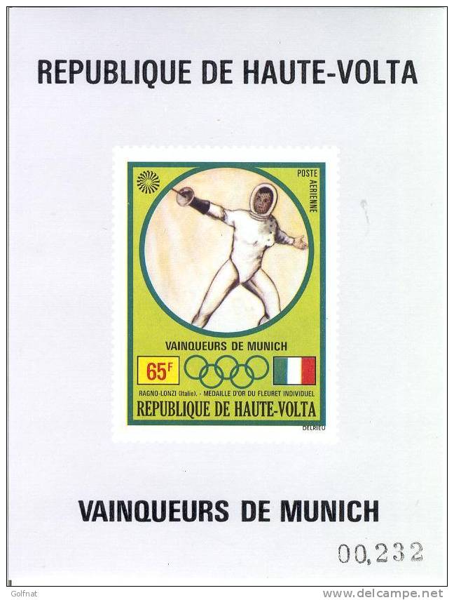 HAUTE VOLTA BF JO 1972 ESCRIME - Fencing