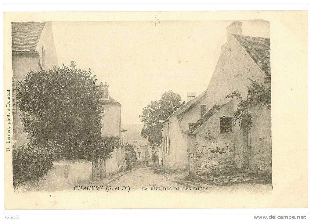 Cp 95 CHAUVRY La Rue Des Belles Filles - Ermont-Eaubonne