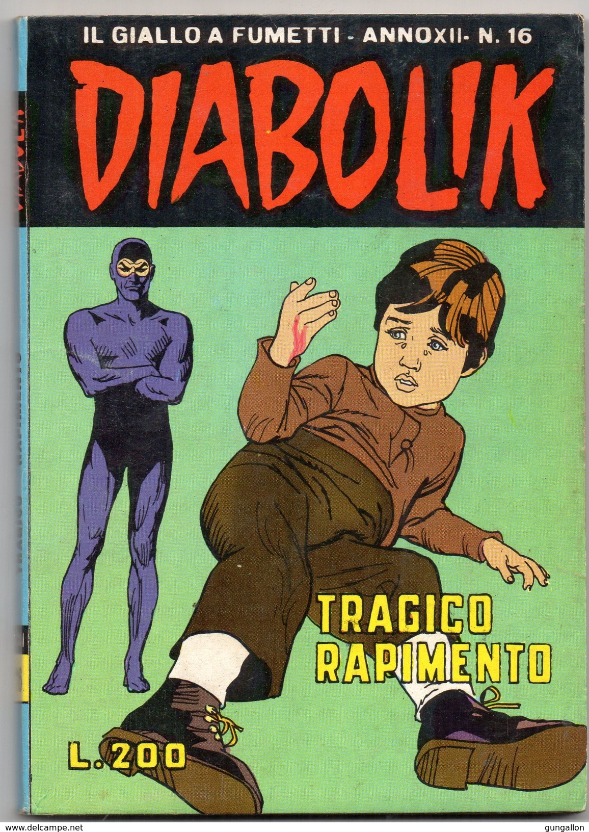 Diabolik(Astorina 1973)  Anno XII° N. 16 - Diabolik