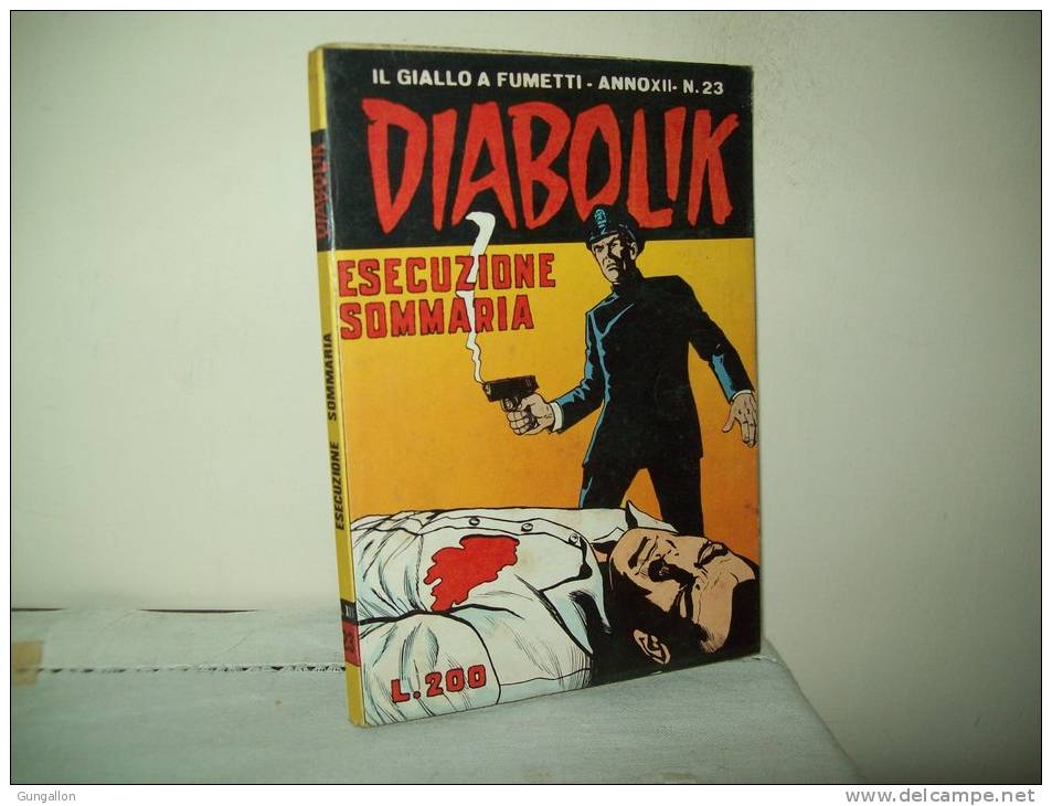 Diabolik (Astorina 1973) Anno XII° N. 23 - Diabolik