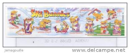 KINDER - Ski Bunnies - Boumba Daboum  Avec La Paire De Skis - Figurine + Bpz * - Monoblocs