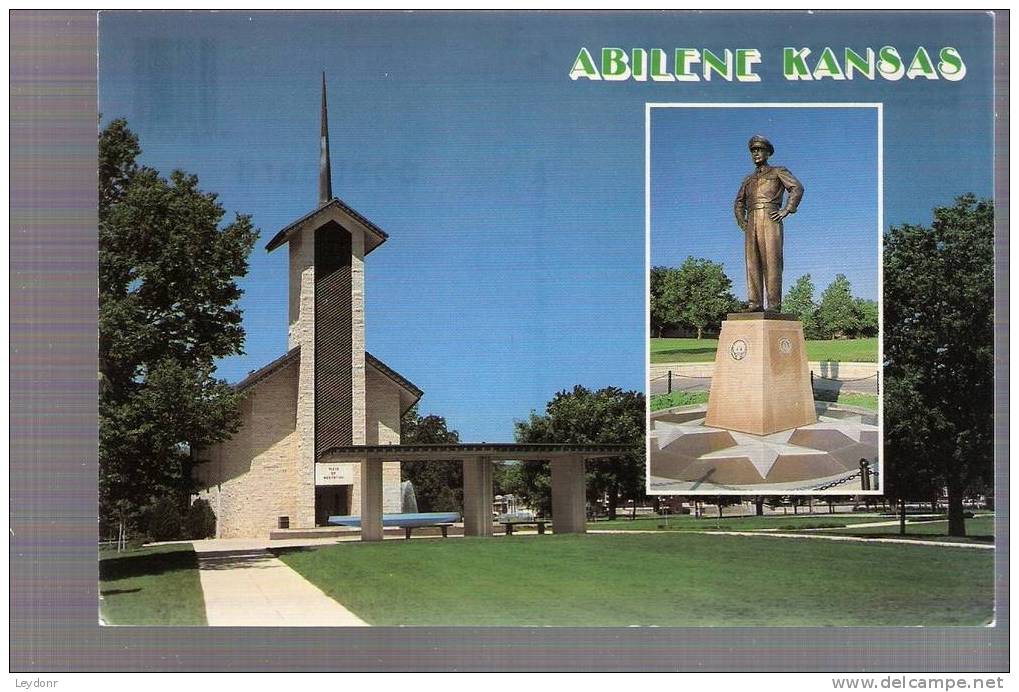 Eisenhower Chapel, Place Of Meditation, And Statue At Eisenhower Center, Abilene, Kansas - Other & Unclassified