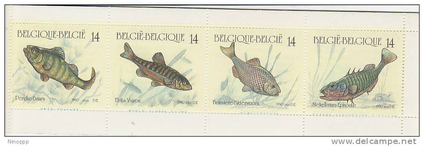 Belgium-1990 Fish Booklet - Unclassified