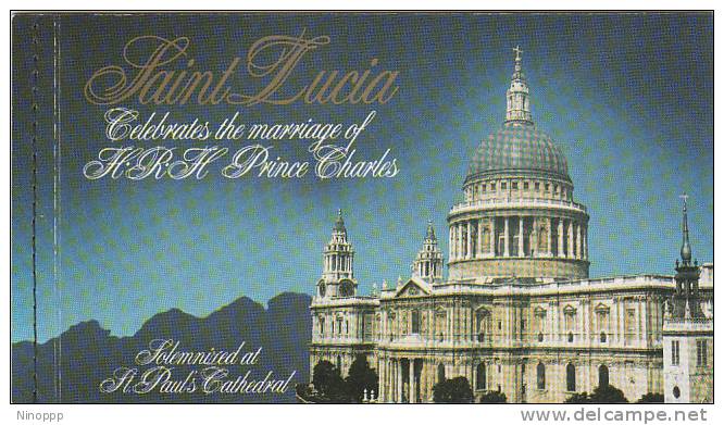 Saint Lucia-1981 Royal Wedding Booklet - St.Lucie (1979-...)