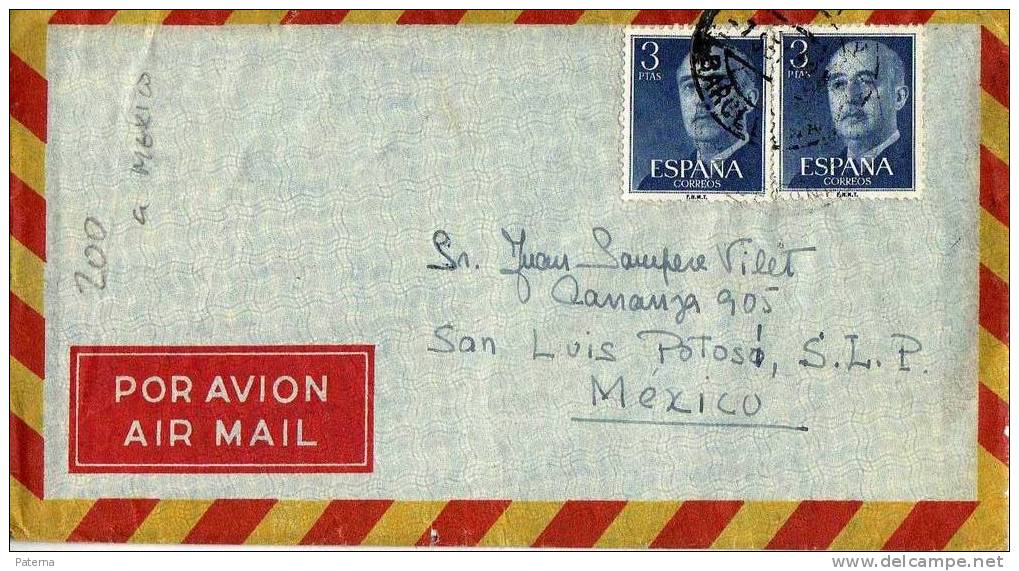 3538  Carta, Aérea ,Tarrasa ( Barcelona) 1962, Cover, Letter - Covers & Documents