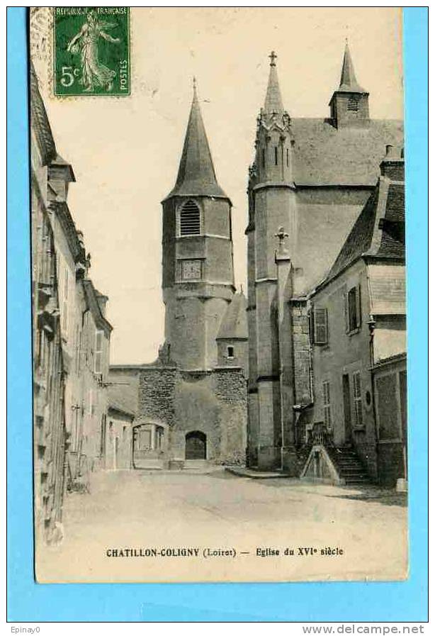 B - 45 - CHATILLON COLIGNY - église - Chatillon Coligny