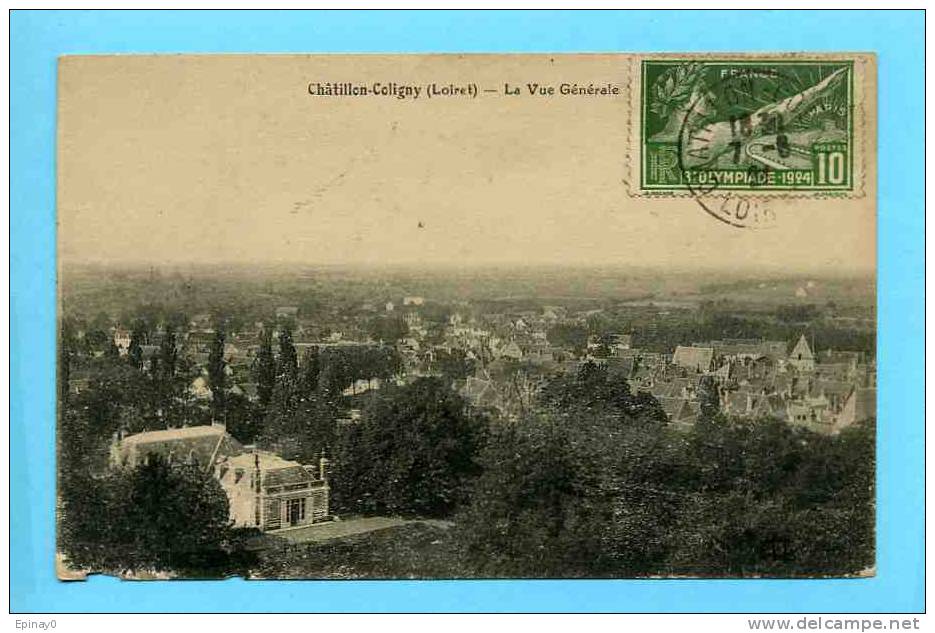 B - 45 - CHATILLON COLIGNY - Vue Sur Le Village Et Château - Chatillon Coligny