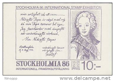 Sweden-1984 Stockolmia 86 Booklet - 1981-..