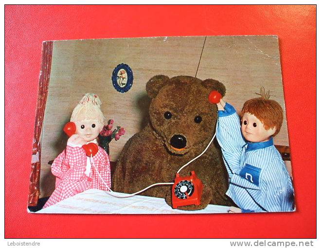 CPSM-VOYAGEE 1964-THEME SERIE TV -BONNE NUIT LES PETITS-NOUNOURS,NICOLAS ET PIMPRENELLE-UN COUP DE TELEPHONE IMPORTANT " - Serie Televisive