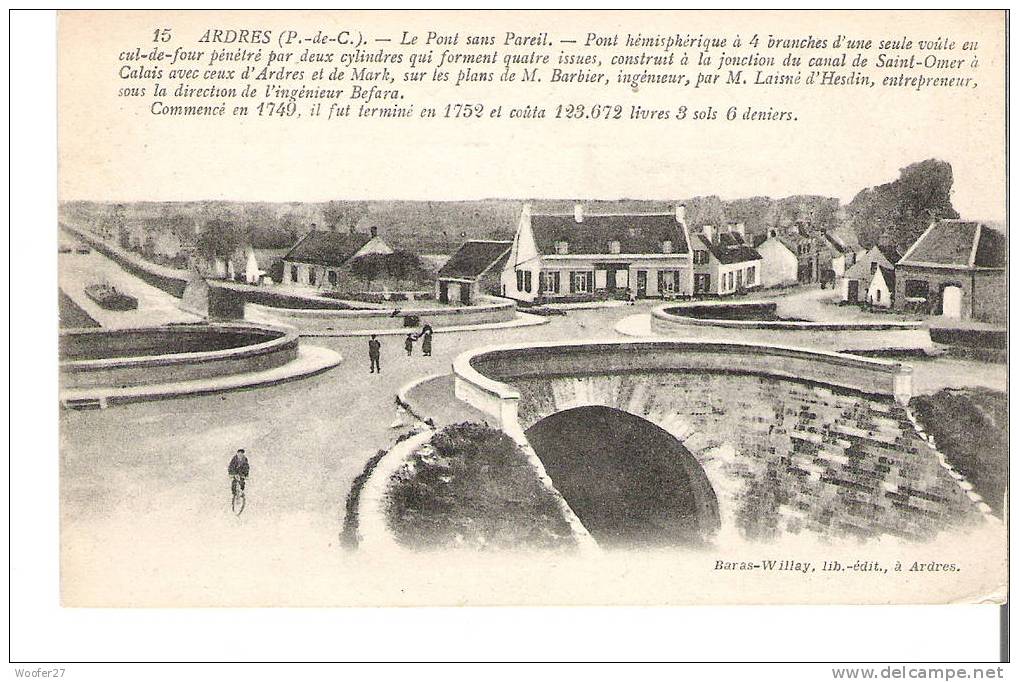 CPA  ARDRES  Le Pont Sans Pareil - Ardres