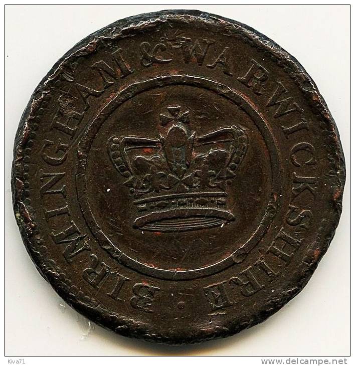 **pas Courant** 1 Penny "  Grande-Bretagne"  BIRMINGHAM 1812 - C. 1 Penny