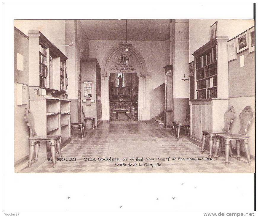 CPA  MOURS  Villa  Saint Régis  Vestibule De La Chapelle - Mours