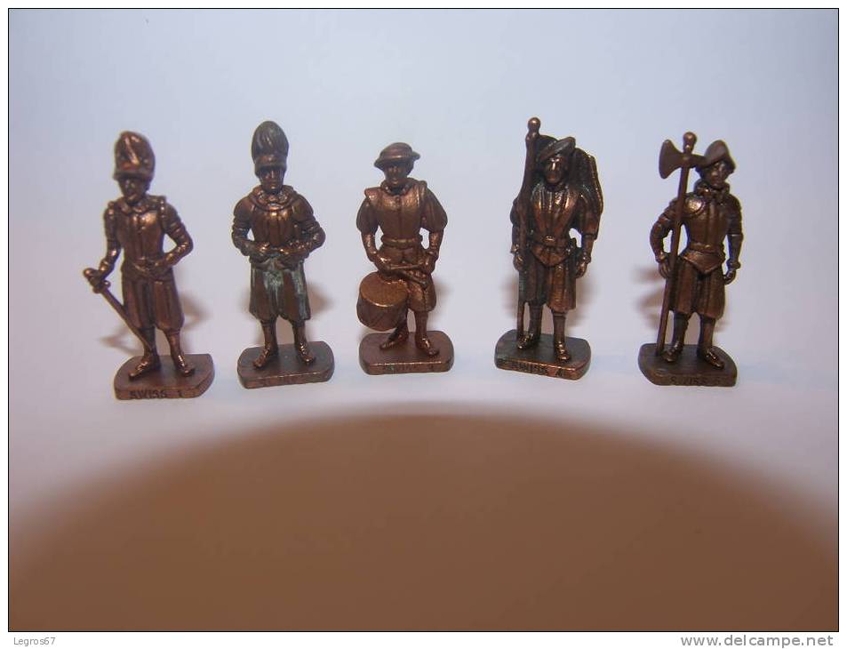 KINDER FIGURINES METAL SWISS N° 1 A N°5 - Figurines En Métal