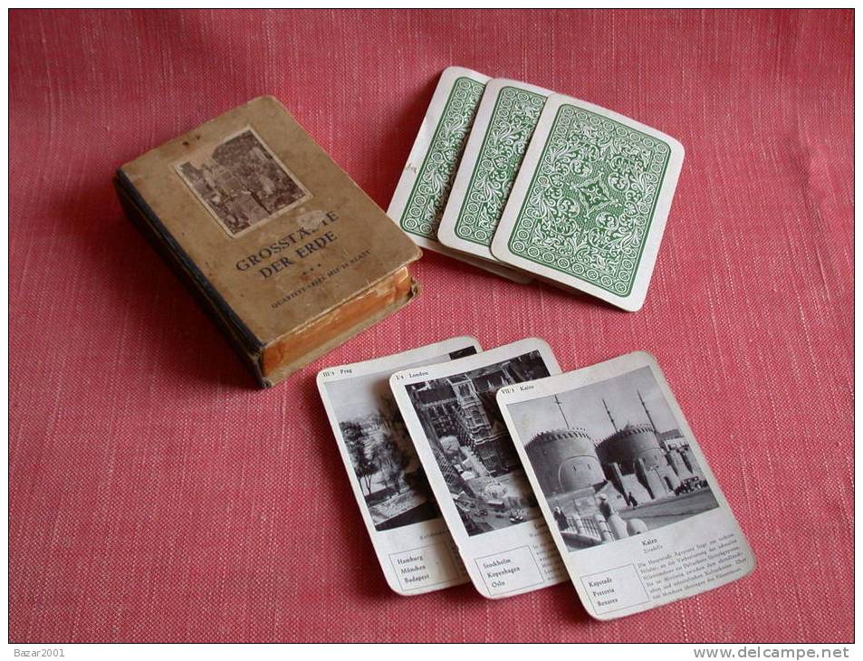 GROSSSTADTE DER ERDE - QUARTETT-SPIEL MIT 36 BLATT - Playing Cards