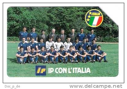 Italy - Golden Nr. 63 - Italia `90  - IP Con L`Italia -  10.000 Lire  - 31.12.91 - Football Worldcup Soccer Team - Publiques Figurées Ordinaires