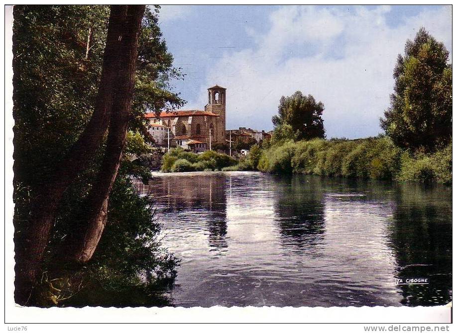 LANGEAC - Paysage Sur L´Ile D´Amour Et L´Eglise  - N°   43 112 05 - Langeac