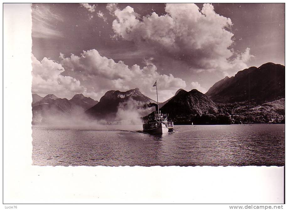 LAC  D´ANNECY   -  Le Bâteau  "FRANCE" Dans Le Petit Lac - En Face  : DUINGT - N° 432 - Dingy-Saint-Clair