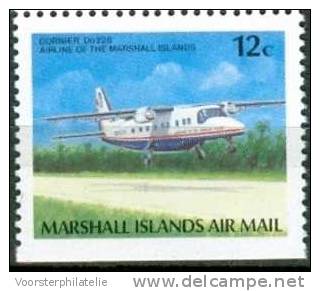 MARSHALL ISLANDS 1989 MI 217D AIRPLANES FLUGZUEGE DORNIER 228 MNH NEUF ** - Marshallinseln