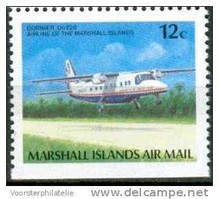 MARSHALL ISLANDS 1989 MI 217D AIRPLANES FLUGZUEGE DORNIER 228 MNH NEUF ** - Islas Marshall